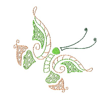 Native Butterflies  [4x4] # 10512