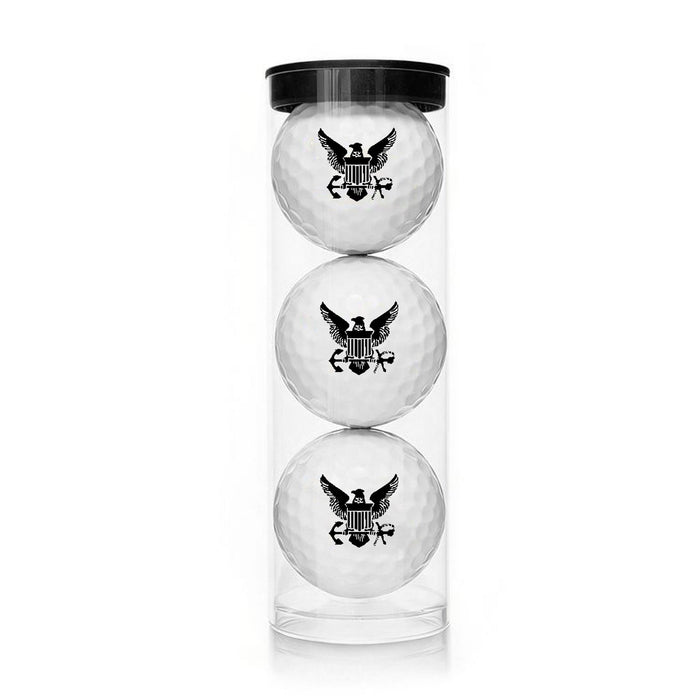 Navy Eagle Logo Golf Balls (3 Pack)