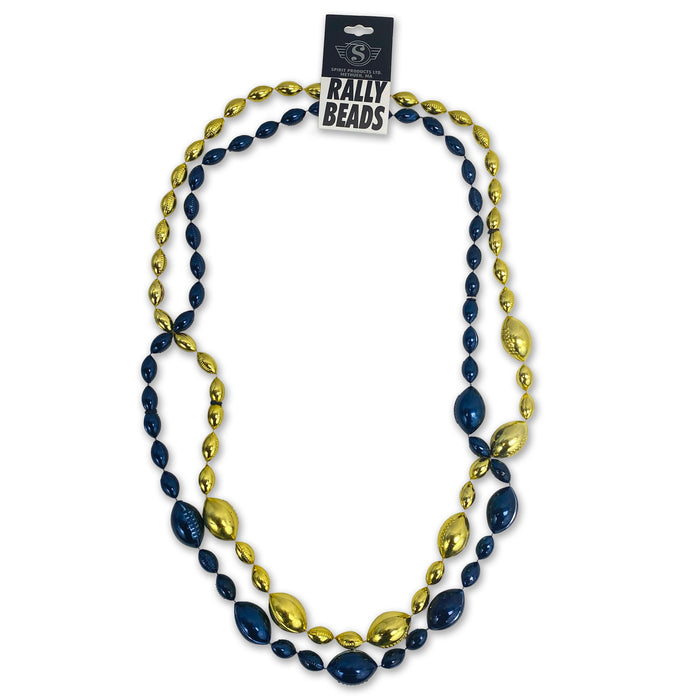 Navy Football Rally Beads (Navy/Gold)