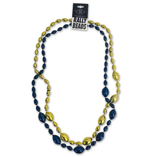 Navy Football Rally Beads (Navy/Gold)