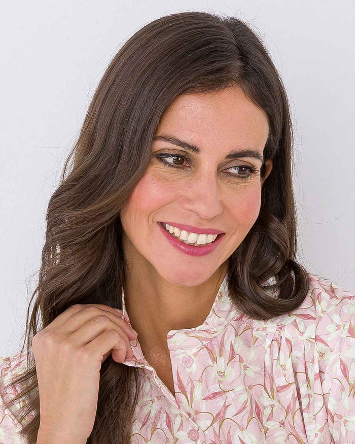 Nettie Floral Pure Cotton Long Sleeve Blouse - Image 2 - The Classic Boutique