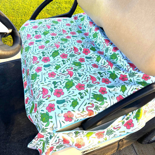 New Best of Golf America Golf Cart Seat Cover - Turtle Pace Birdie