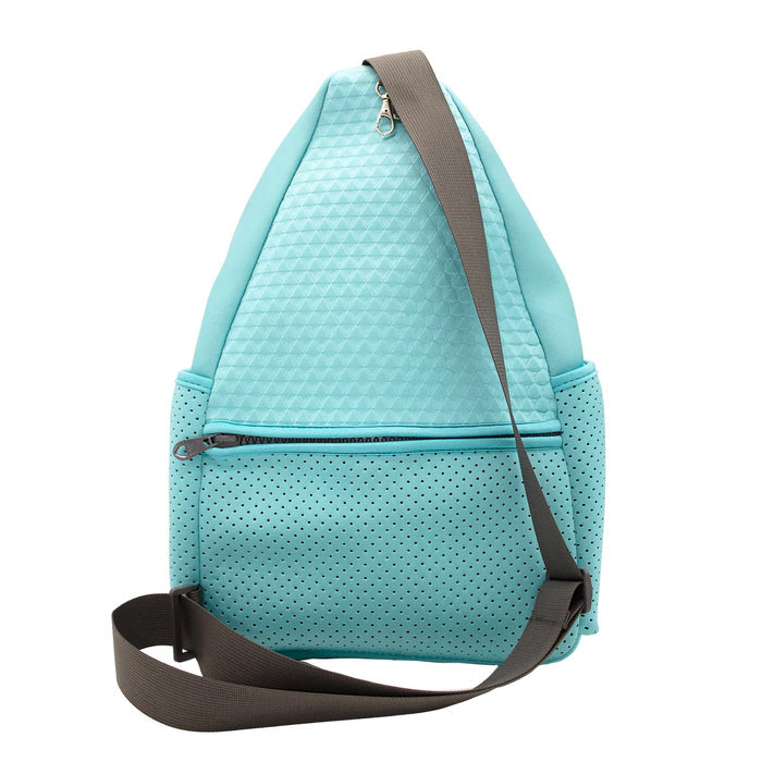 New Glove It Capri Blue Neoprene Pickleball Sling Bag MSP$79