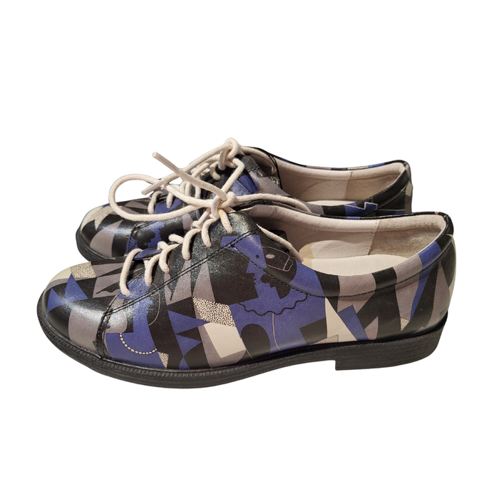 New Women's Icon Blue Pablo Picasso Graphic Golf Shoe Size 7.5 MSP$195