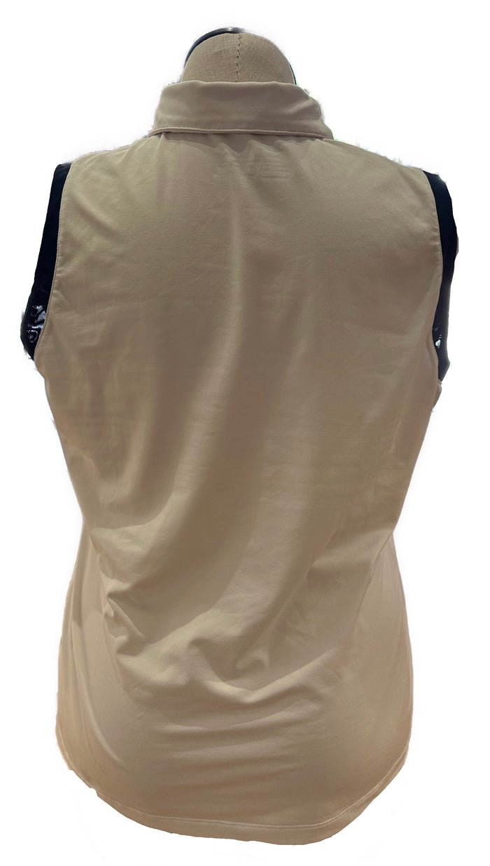 Nike Golf Women's White Sleeveless Top w/Navy Outlining Size XL