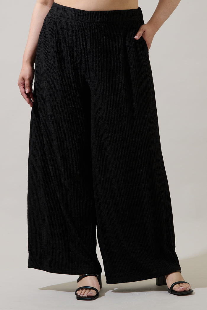 Noelia High Waist Wide Pants Curve