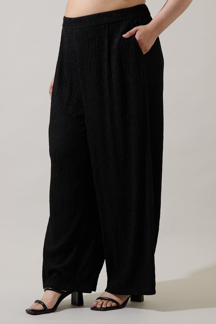 Noelia High Waist Wide Pants Curve