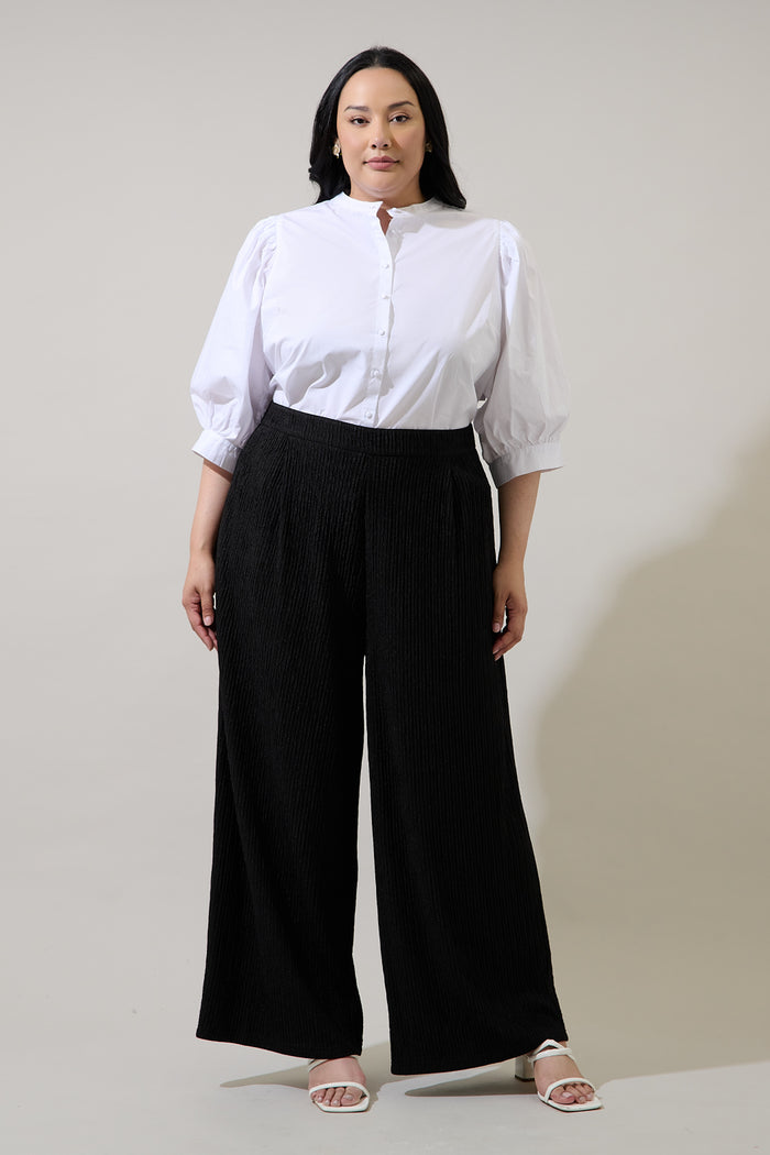 Noelia High Waist Wide Pants Curve