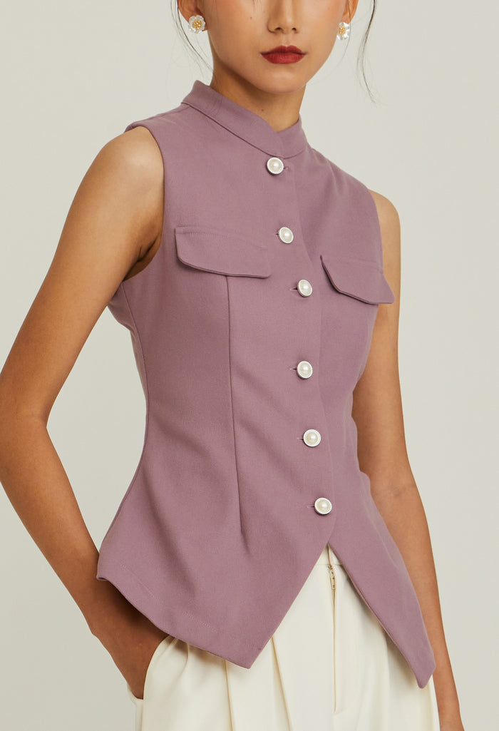 Noir Bloom Vest Top