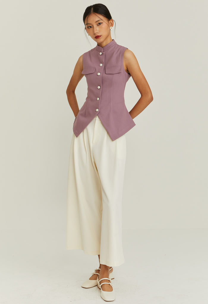 Noir Bloom Vest Top