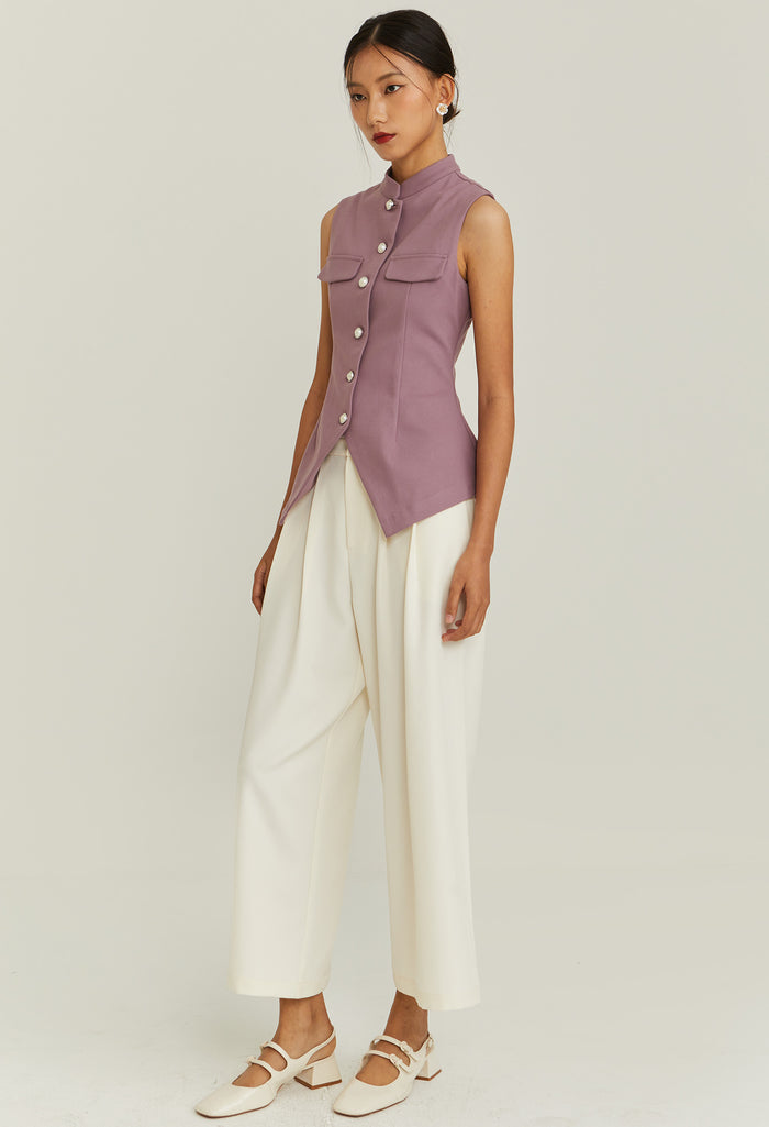 Noir Bloom Vest Top