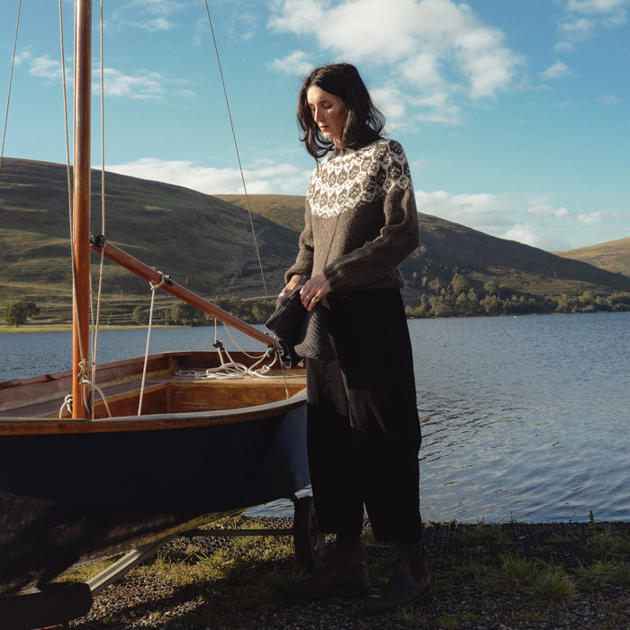 Norse Women's Sweater - Donegal Wool - Granite