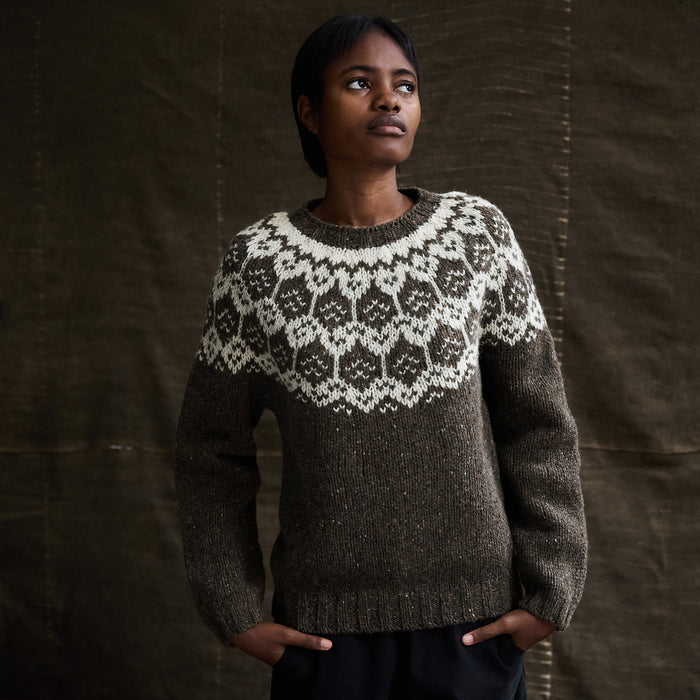 Norse Women's Sweater - Donegal Wool - Granite