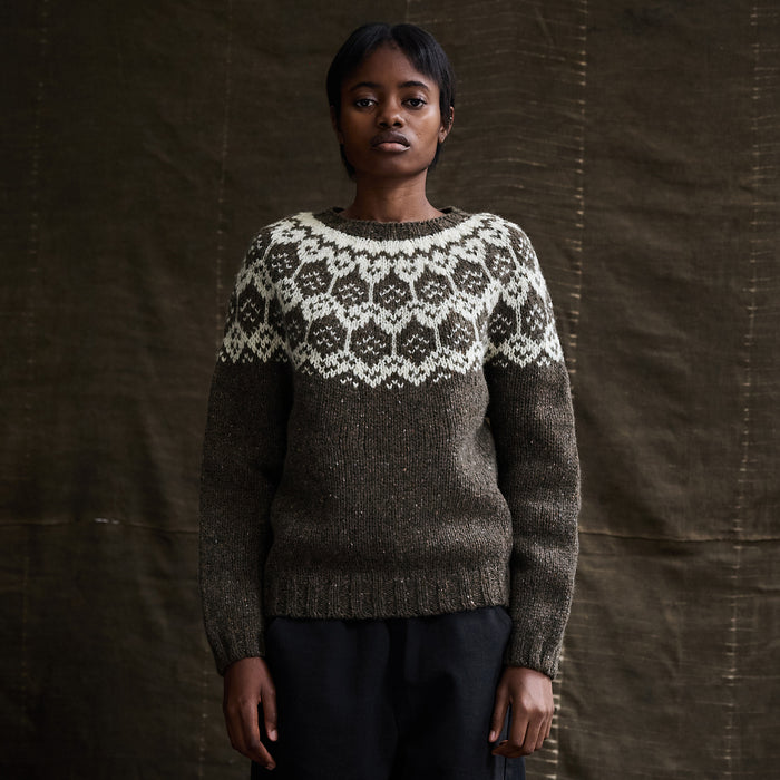 Norse Women's Sweater - Donegal Wool - Granite