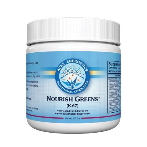 Nourish Greens (K - 67) by Apex Energetics 160g - The Oasis of Health