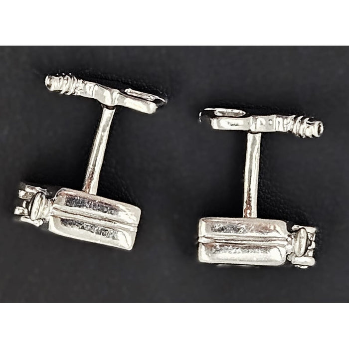 Erika Hult de Corral "Ric" Jewelry OOAK Erika Hult de Corral "Ric" Taxco Sterling Pop Art Cufflinks Circa 1980's