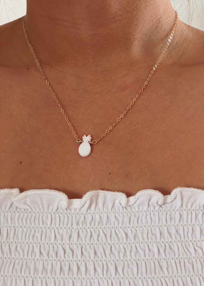 Opal Pineapple Necklace