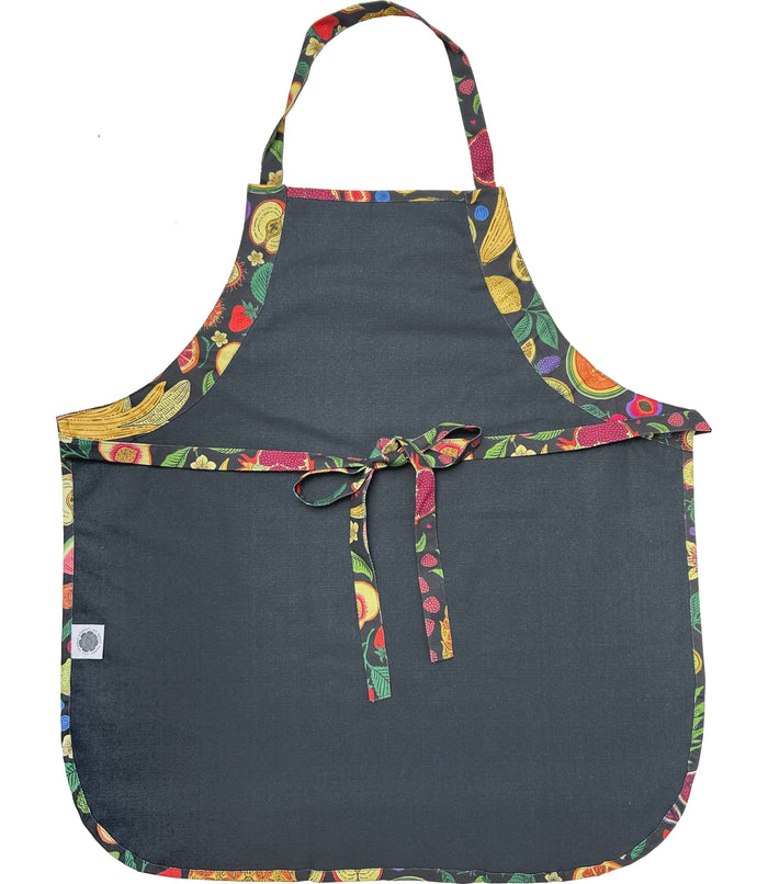 Organic Cotton Apron - Midnight Fruit