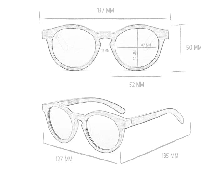 Origem Bamboo Sunglasses -Galapagos Grey💧.
