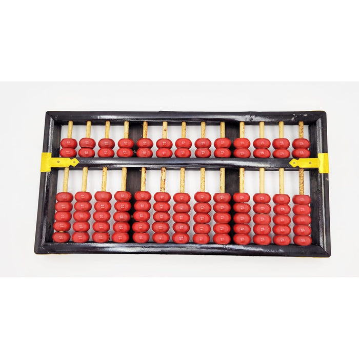 Lotus Flower Abacus Original Lotus Flower Brand PRC Handcrafted Bamboo Abacus Suanpan 1950s