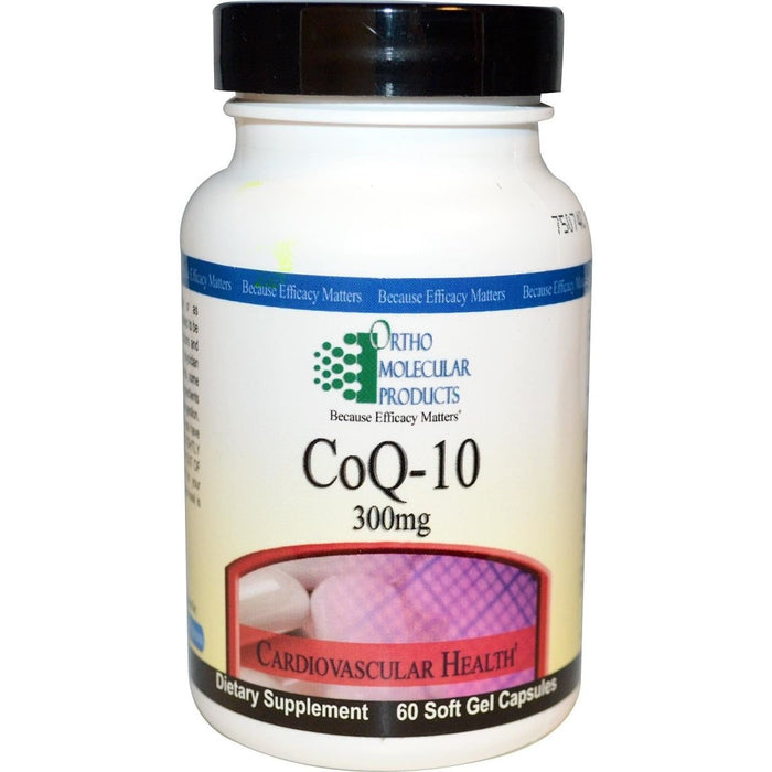 Ortho Molecular - CoQ - 10 300 MG - 60 Soft Gel Capsules - The Oasis of Health