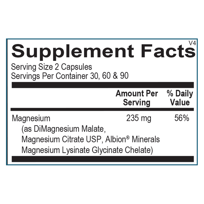 Ortho Molecular Products - Reacted Magnesium & Potassium - 60 Capsules - The Oasis of Health