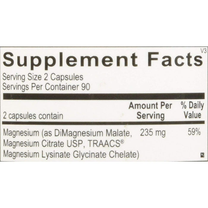 Ortho Molecular Products, Reacted Magnesium, 180 Capsules - The Oasis of Health
