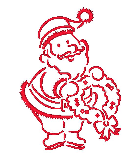 Outline Santa 2 [4x4] #  10835