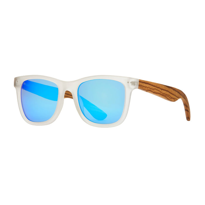 Pacific - Frost Clear / Walnut Wood/ Ice Blue Mirror Pol.