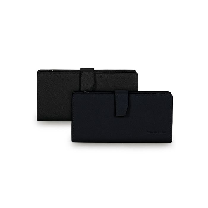 Pack 2 Billeteras Vesta azul + negro