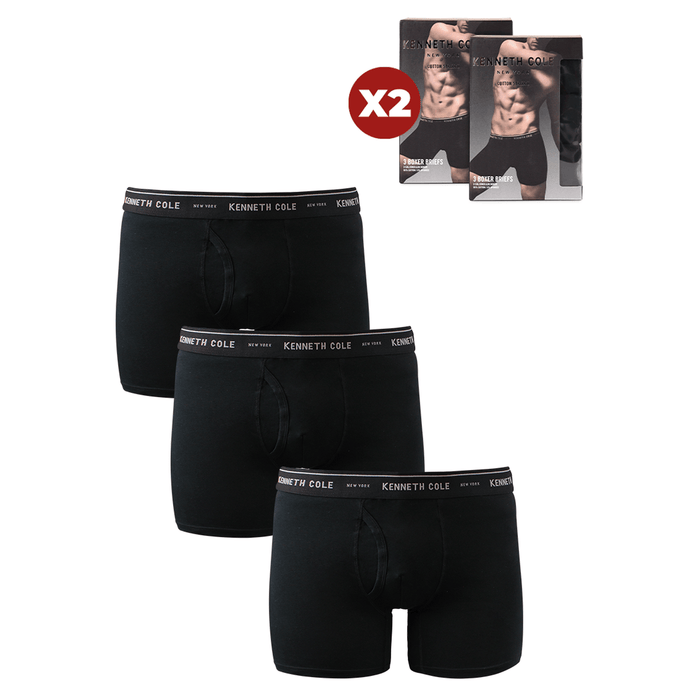 Pack 6 Boxer talla XL negro