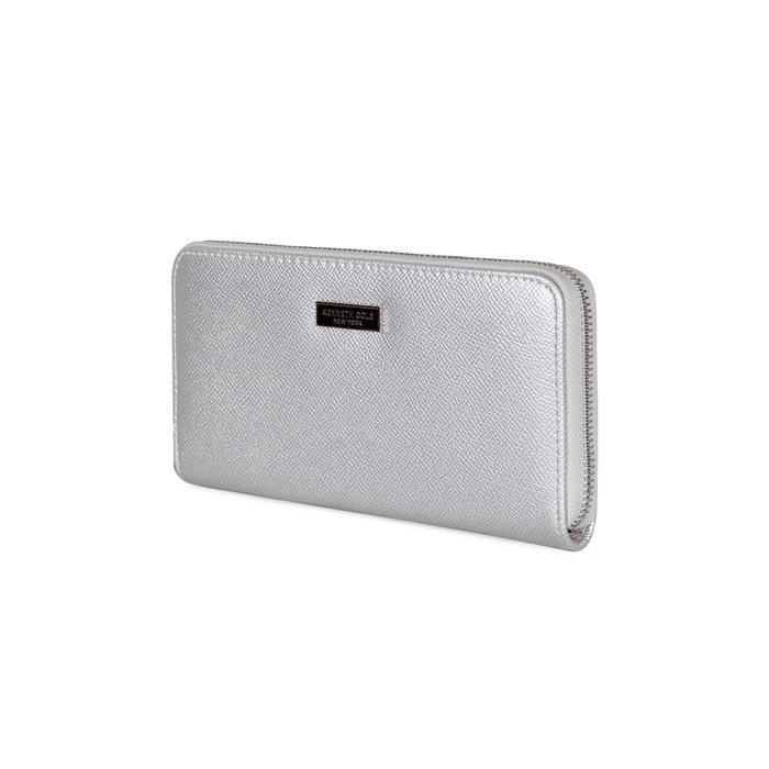 Pack Billetera Bessie silver + Pañuelo Alcala plateado