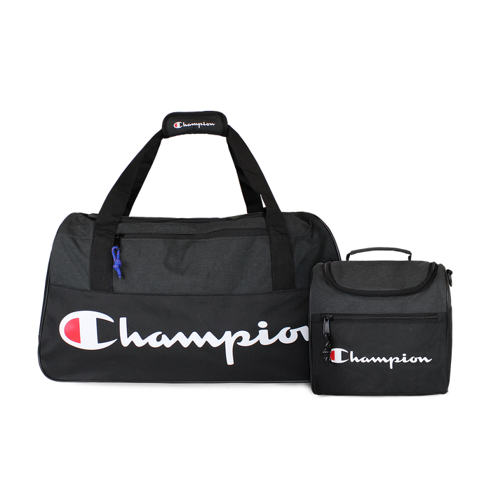 Pack bolso Atlanta 45lts + Lonchera Oxford negra negro