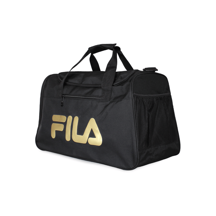 Pack Bolso Verona gold 71 lts + Neceser Spark negro