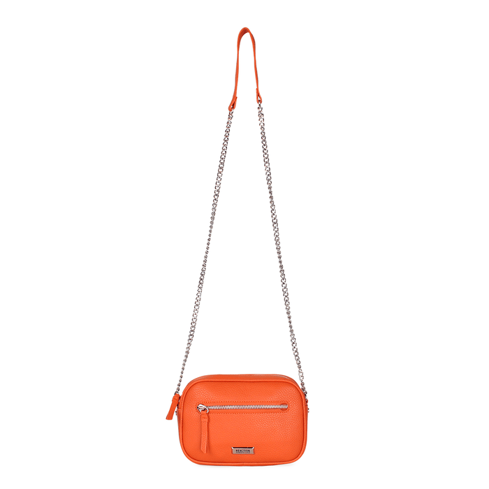 Pack Cartera calixta + billetera de mujer Bessie naranja