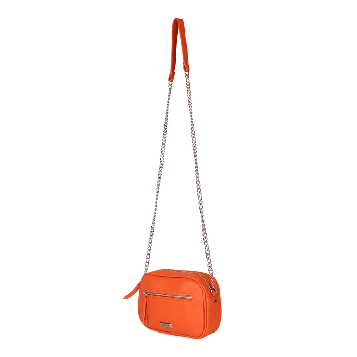 Pack Cartera calixta + billetera de mujer Bessie naranja