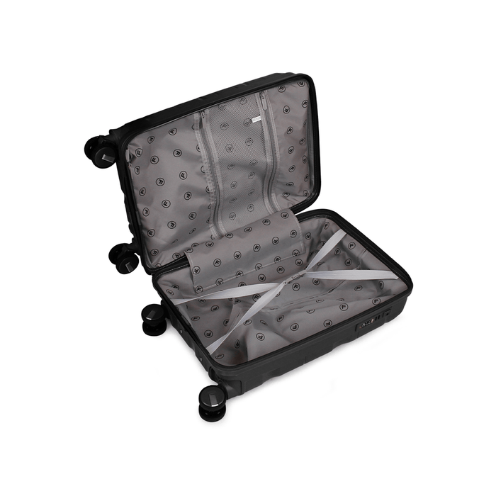 Pack Maleta cabina Lola negra 10K + Estuche Spark rose negro