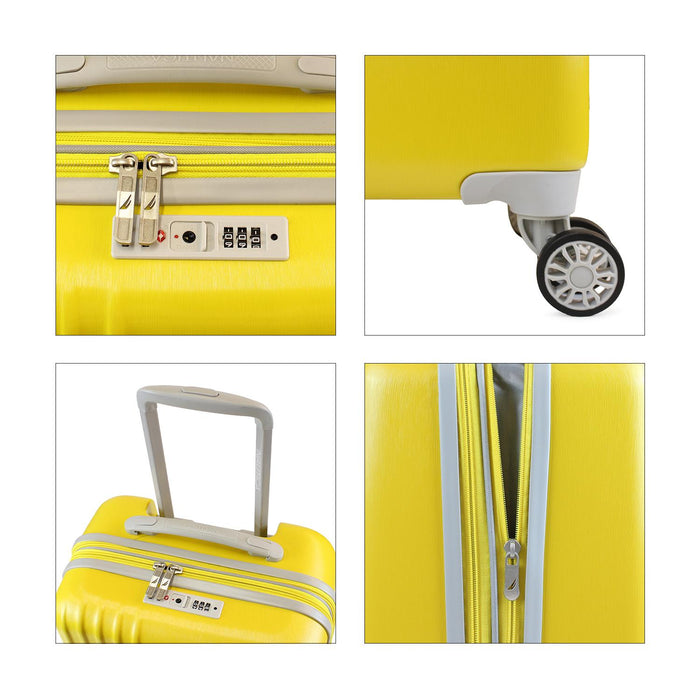 Pack Maleta de cabina Summer + Toalla de playa amarillo