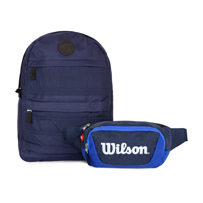 Pack Mochila Kansas + Banano Vindex azul