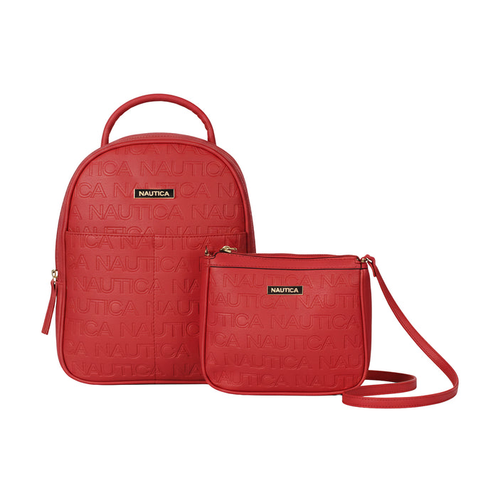 Pack Mochila Queen + Cartera Princess rojo