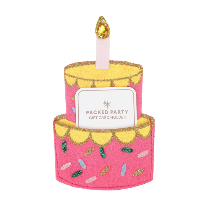 Packed Party Birthday Cake Gift Card Holder