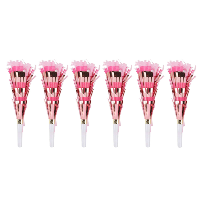 Packed Party Pop of Pink Confetti Blowers