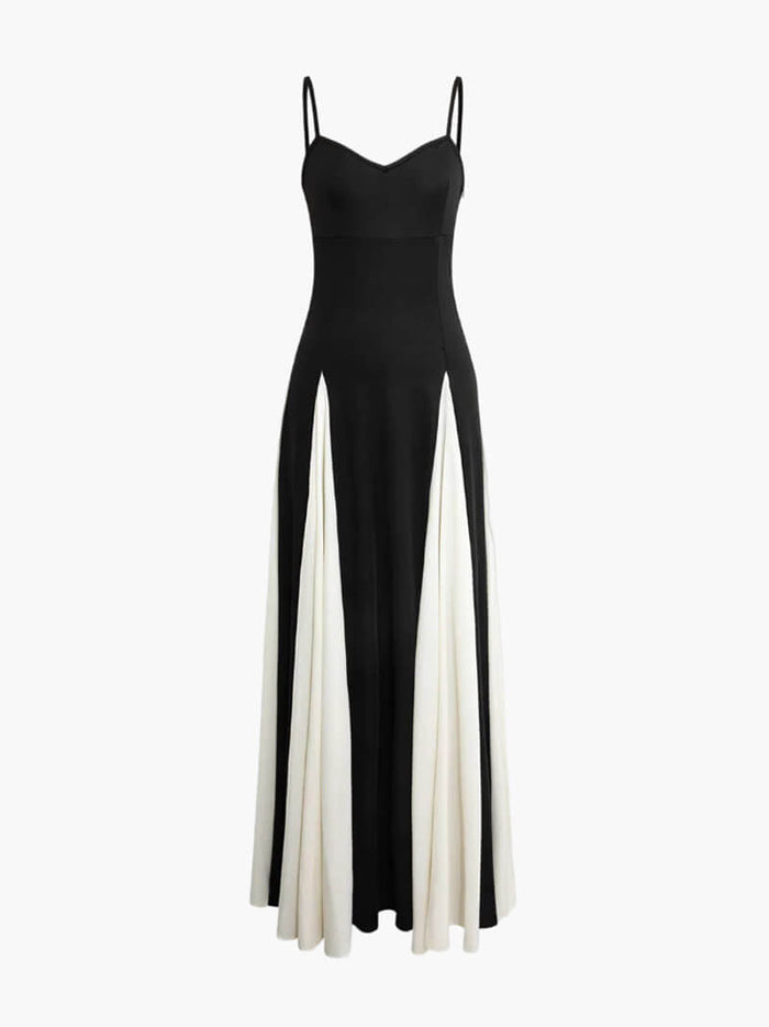 Paloma™ | Elegant Black-and-White Maxi Dress
