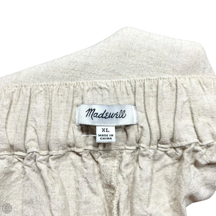 Pants Linen By Madewell In Tan, Size: Xl