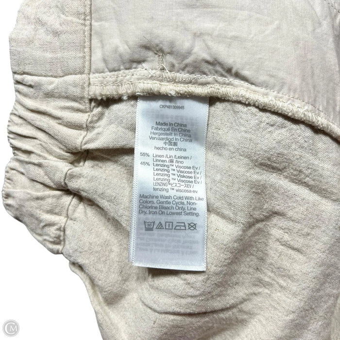 Pants Linen By Madewell In Tan, Size: Xl