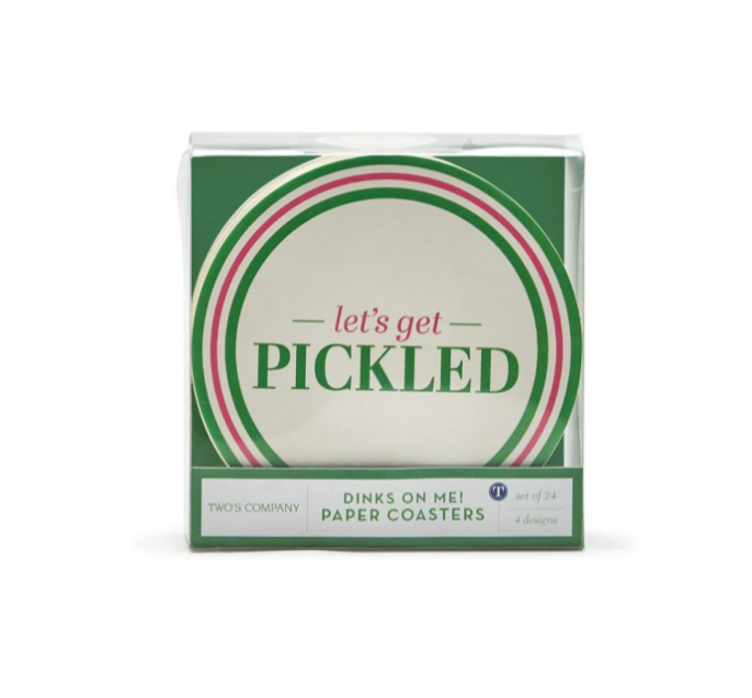 Paper Coasters - Pickleball Set/24 - Findlay Rowe Designs