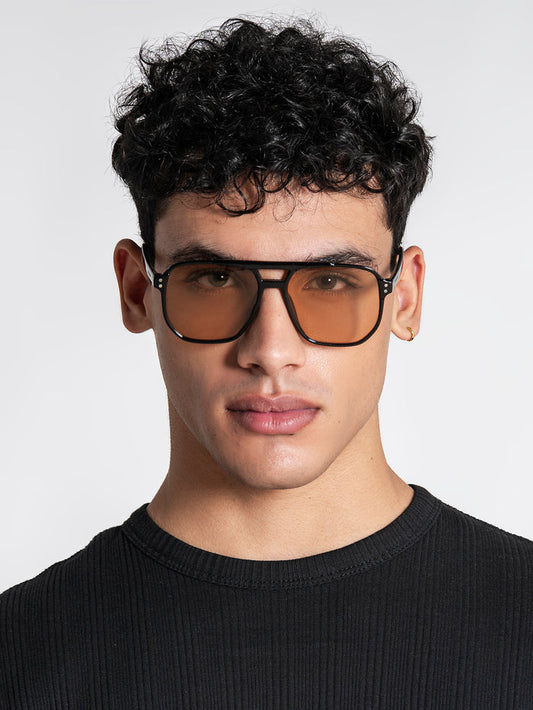 sunglasses / Peach Pilot Sunglasses