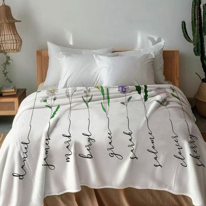Personalized Gift for Grandma | Custom Grandma Blanket for Mother’s Day