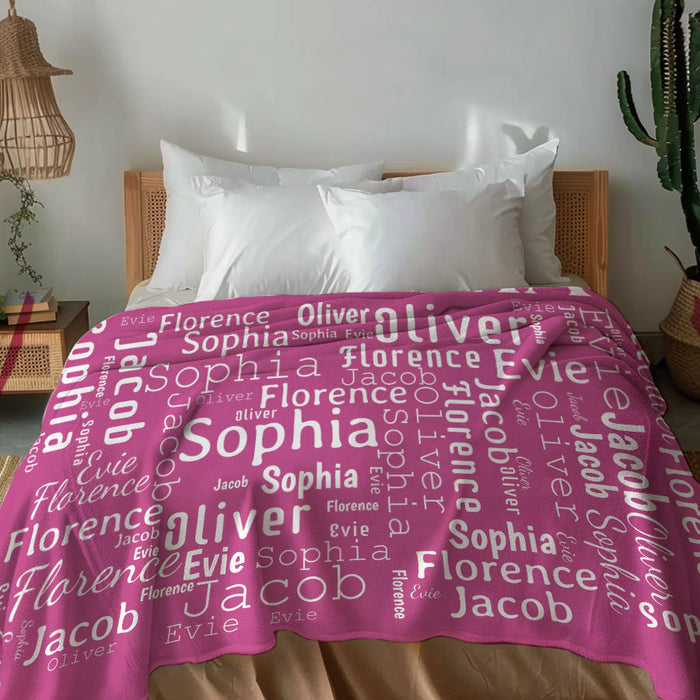Personalized Gifts for Grandma From Grandkids | Grandma Blanket With Grandkids Names