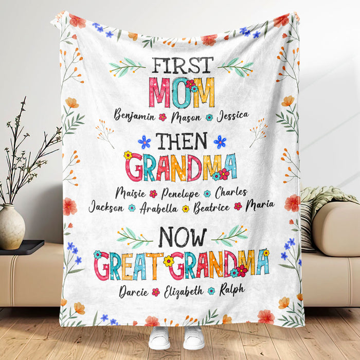 Personalized Grandma Gifts | Blanket for Grandma for Mother’s Day